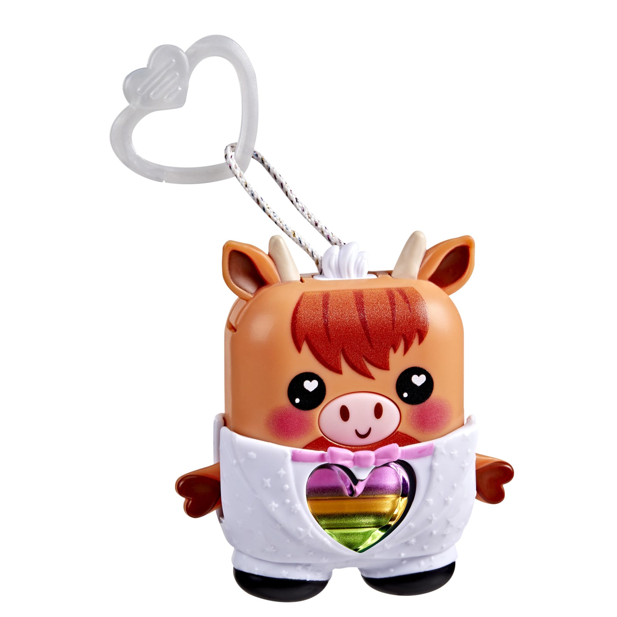 Cowbert keychain clip lets him go everywhere with you