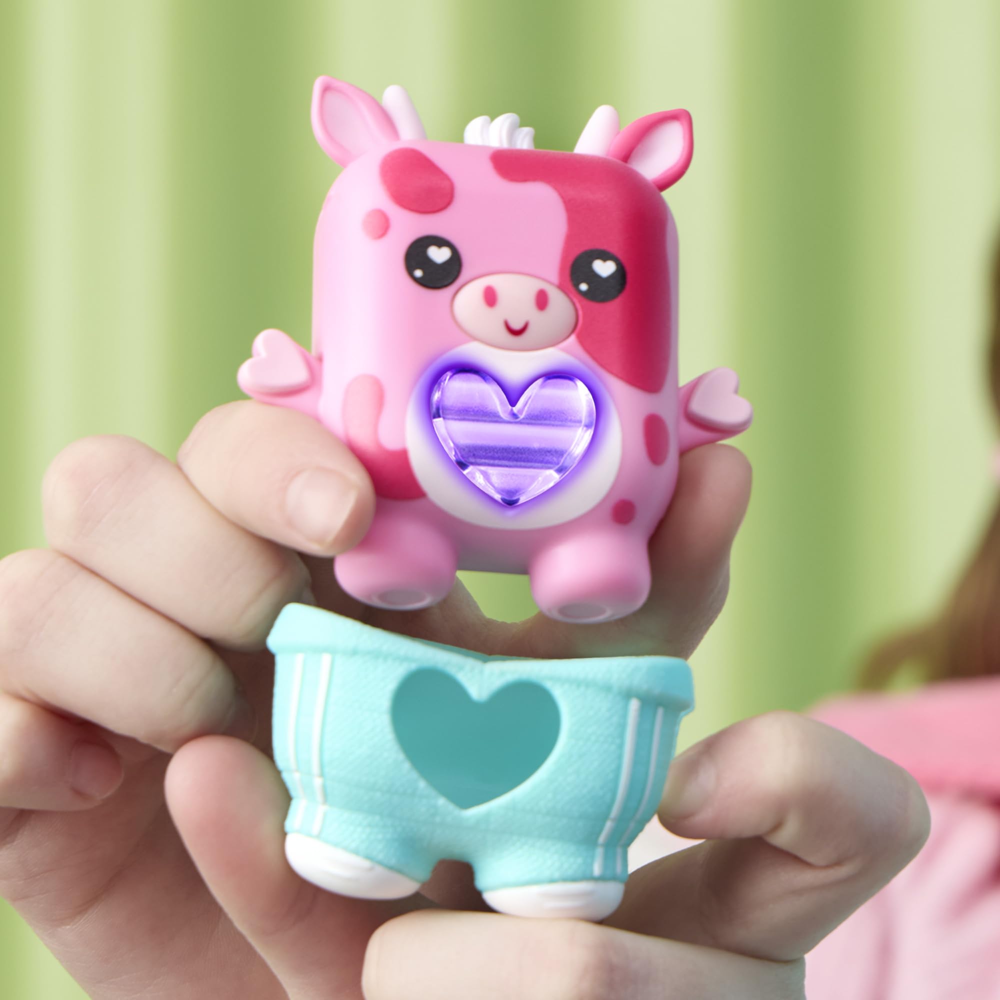 Mootilda pink cow attached keychain for on-the-go play