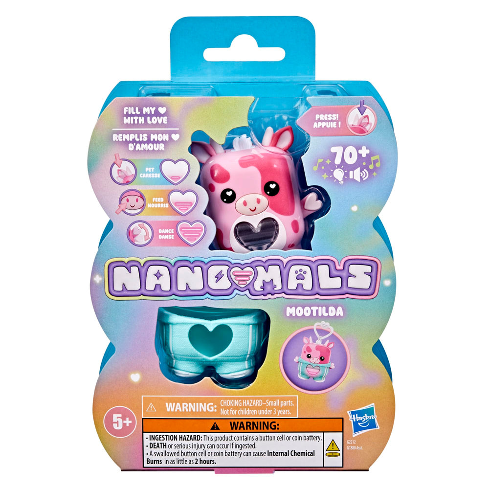 Mootilda pink cow ears respond to pets for comforting interaction