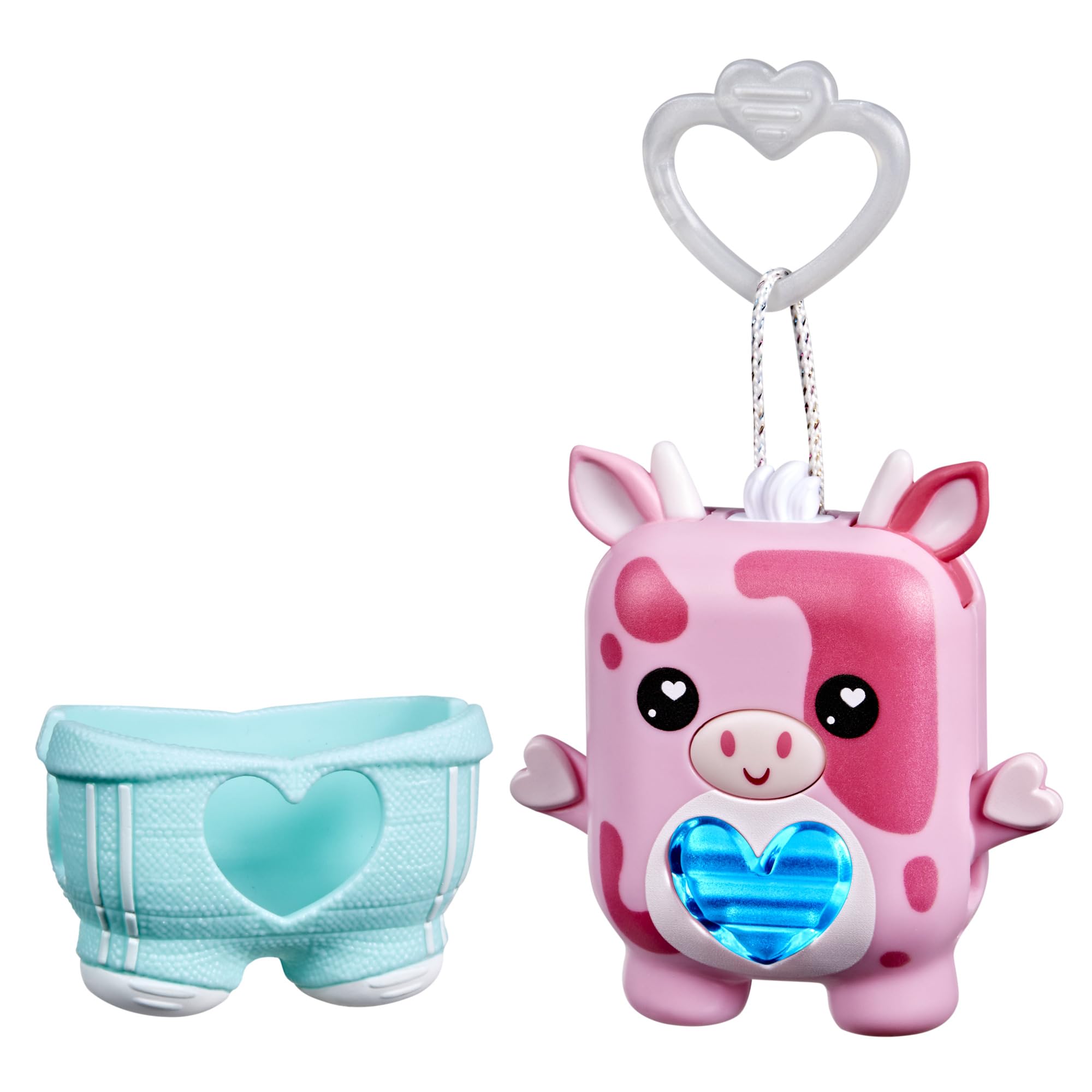 Nano-MALS Mootilda pink cow heart meter glows as a tactile fidget toy