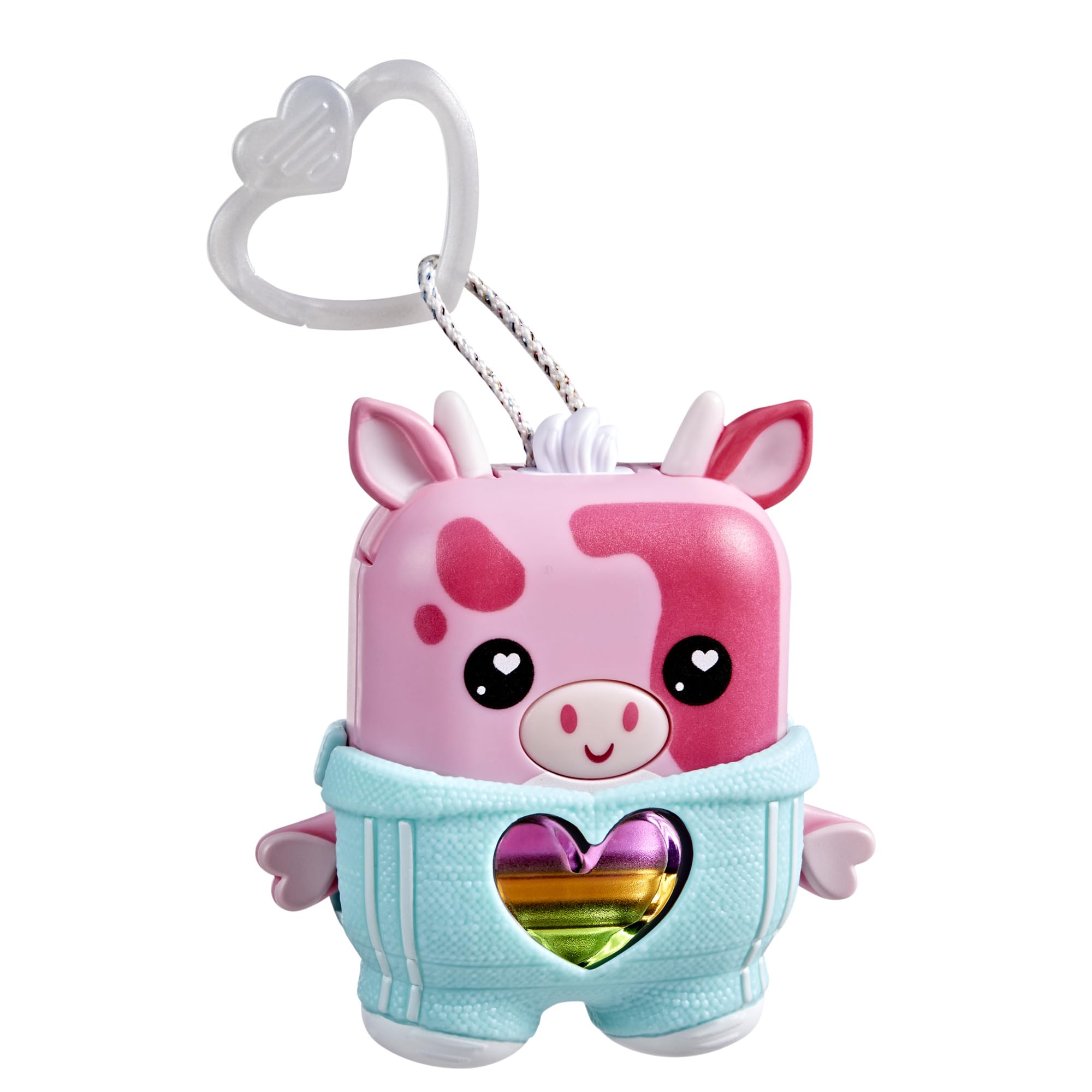 Mootilda pink cow connects with another Nano-mals for interaction