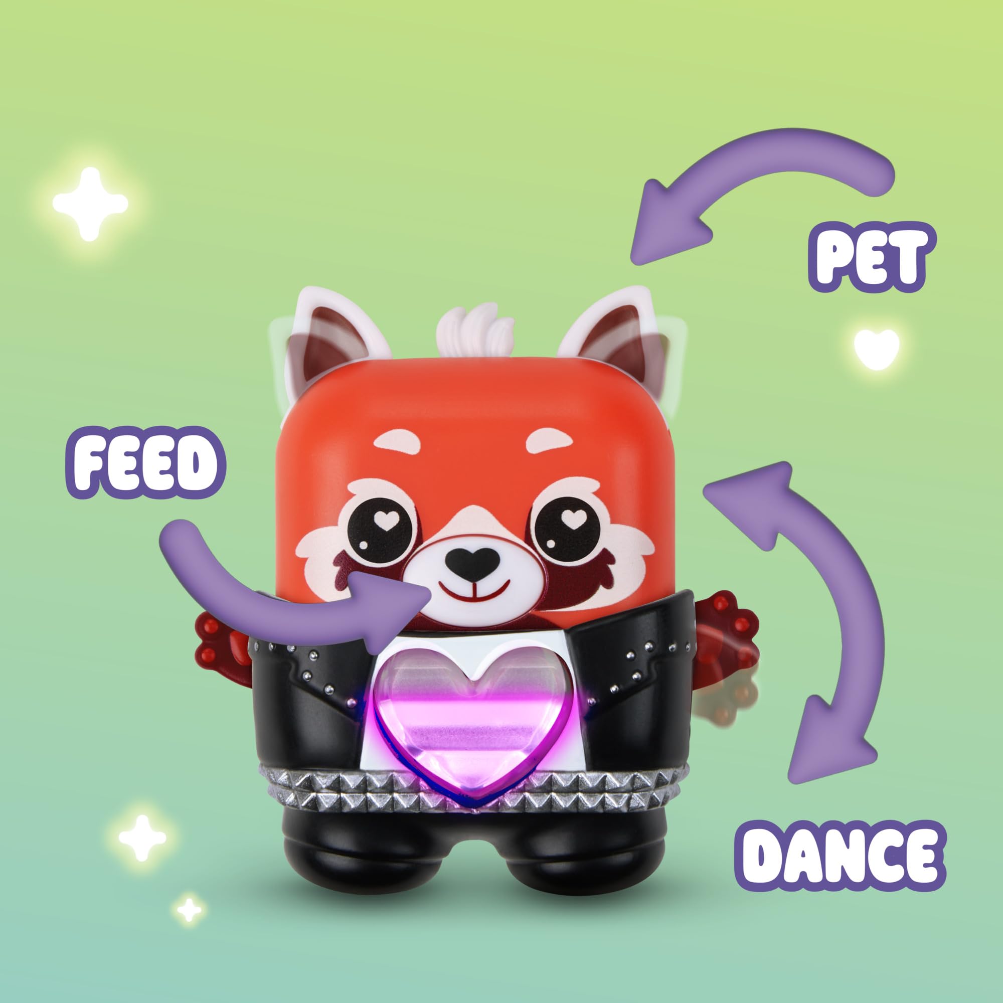 Pamanda ears respond to pets when the heart is blue