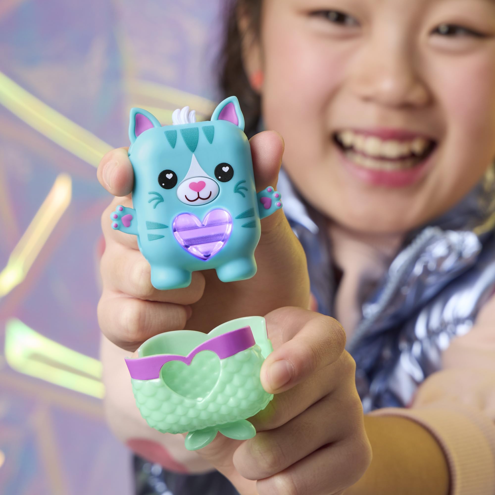 Nano-MALS Pawtricia attached keychain for backpack on-the-go fun.