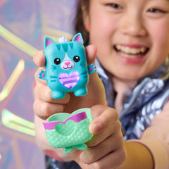 Nano-MALS Pawtricia attached keychain for backpack on-the-go fun.
