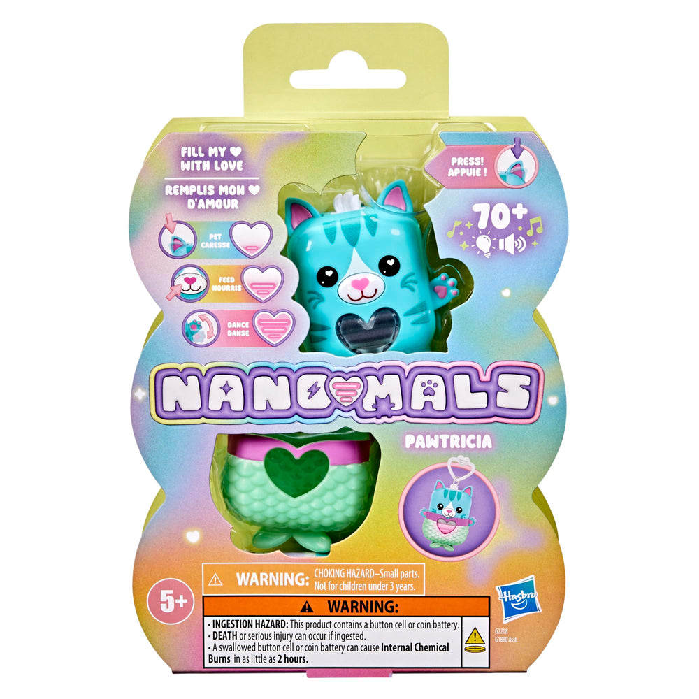 Nano-MALS Pawtricia blue heart meter showing interactive play and glowing meter.