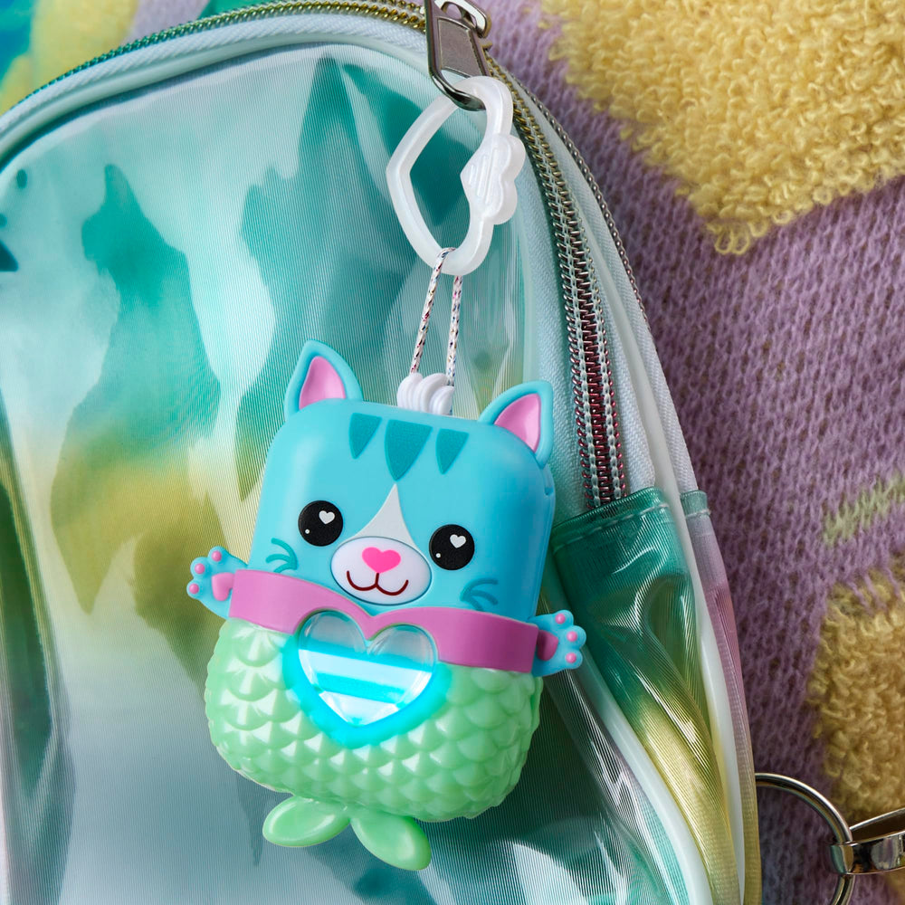 Nano-MALS Pawtricia mermaid outfit attachment adds tactile sensory play.