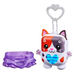 Nano-MALS Purrnelope calico kitty with clip for easy on-the-go play