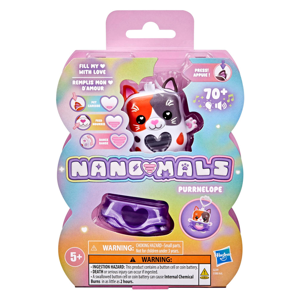 Nano-MALS Purrnelope heart meter glows during play for tactile feedback