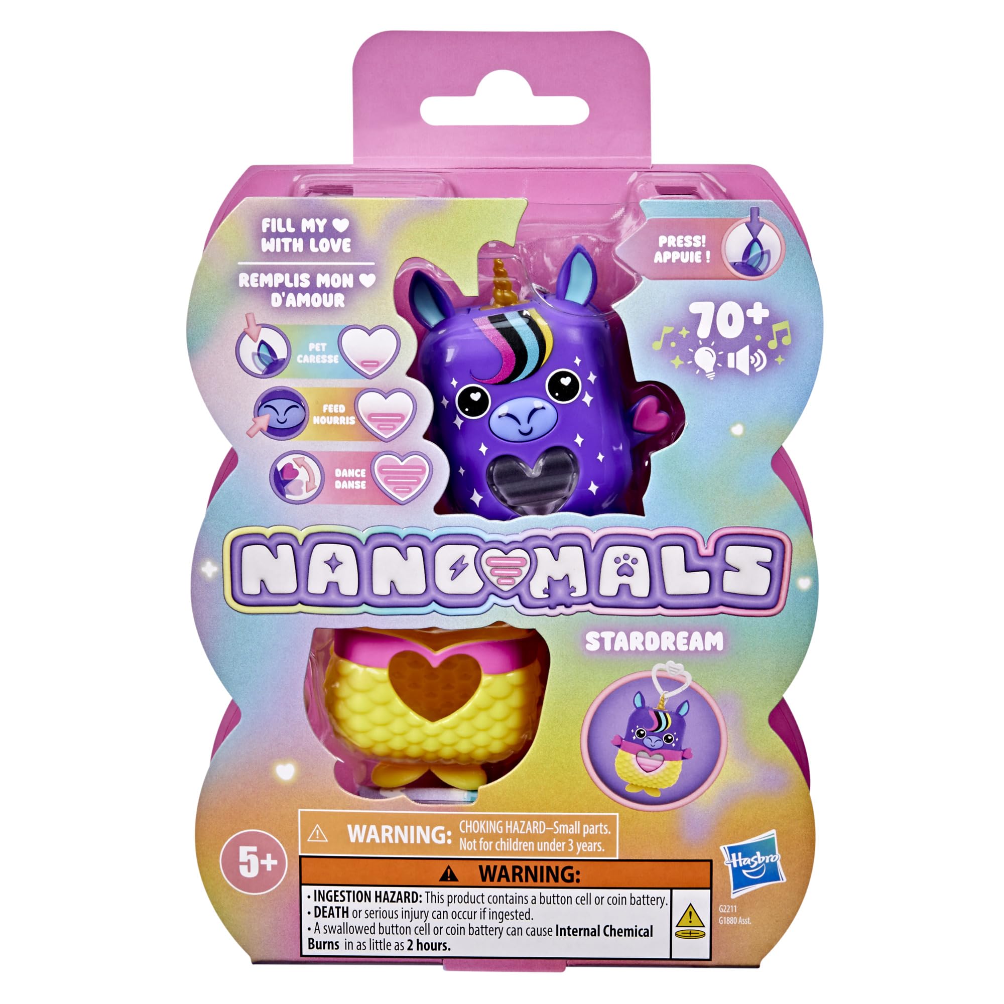 NANO-MALS Stardream lights and sounds respond to play time.