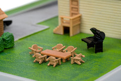 Nano Scene Jada display-ready diorama fits desks, shelves, and cabinets.