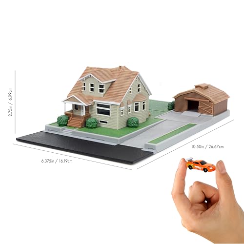 Nano Scene Jada diorama with Dodge Charger in 1.65-inch scale for shelves.