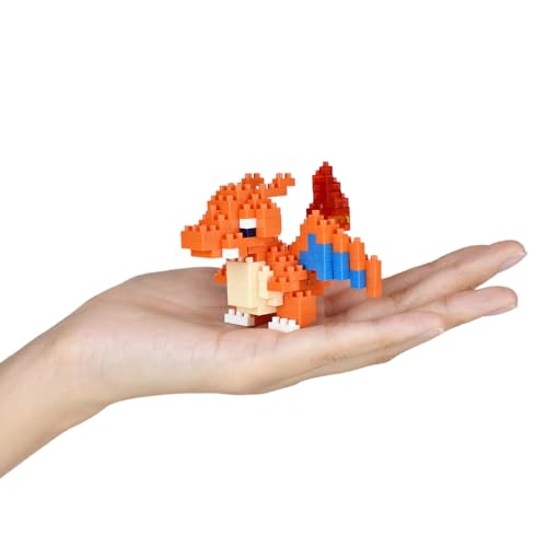 Nanoblock Charizard wing detail close-up highlighting intricate texture