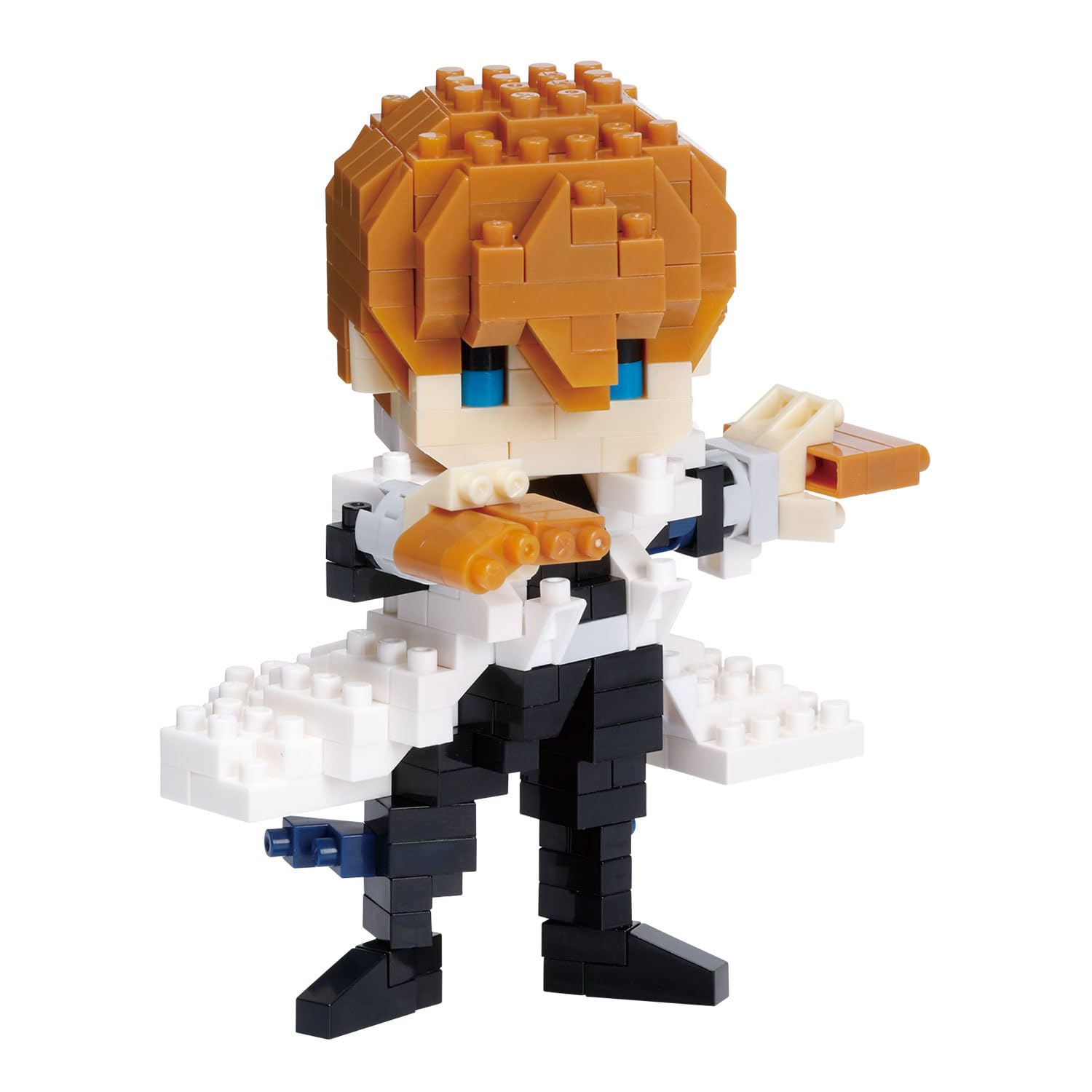 Nanoblock Yu-Gi-Oh Seto Kaiba figure assembled for display and collection.