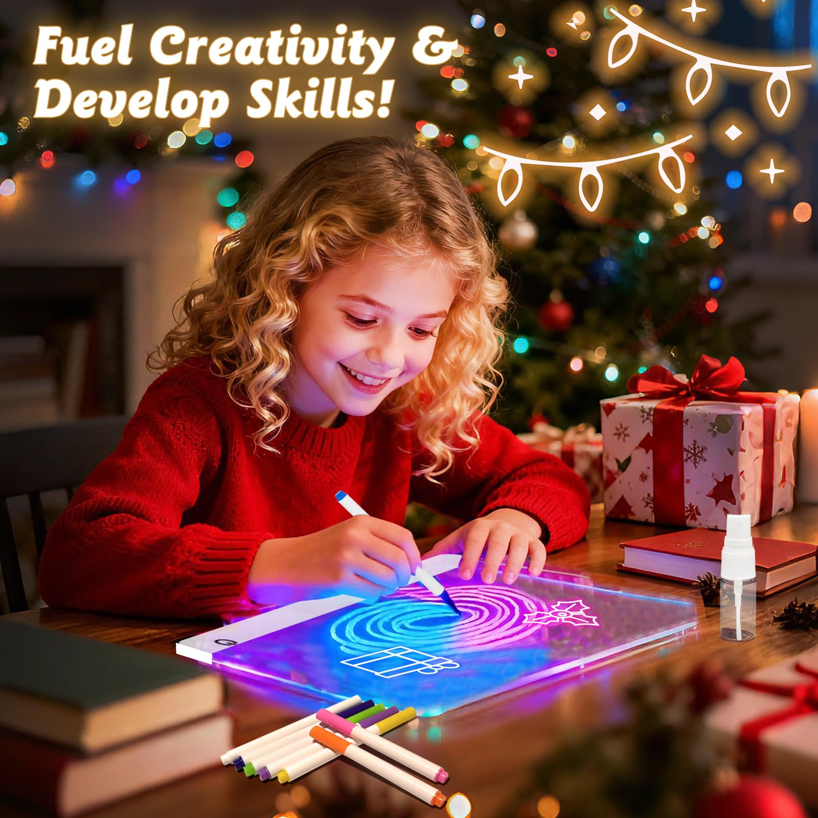 NanoMin LED drawing board with gift packaging, a ready-to-gift creative toy.
