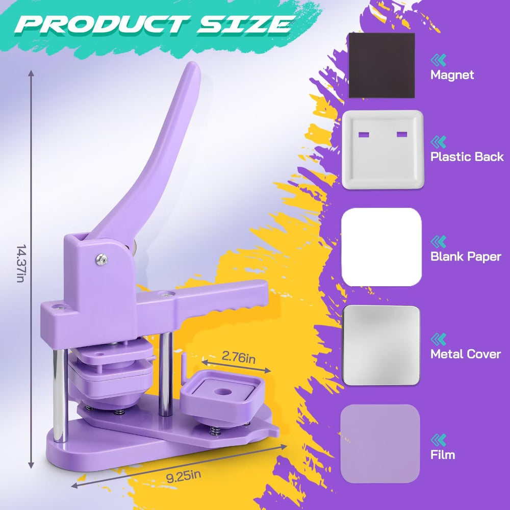 NantFun square button maker in classroom use for school projects.