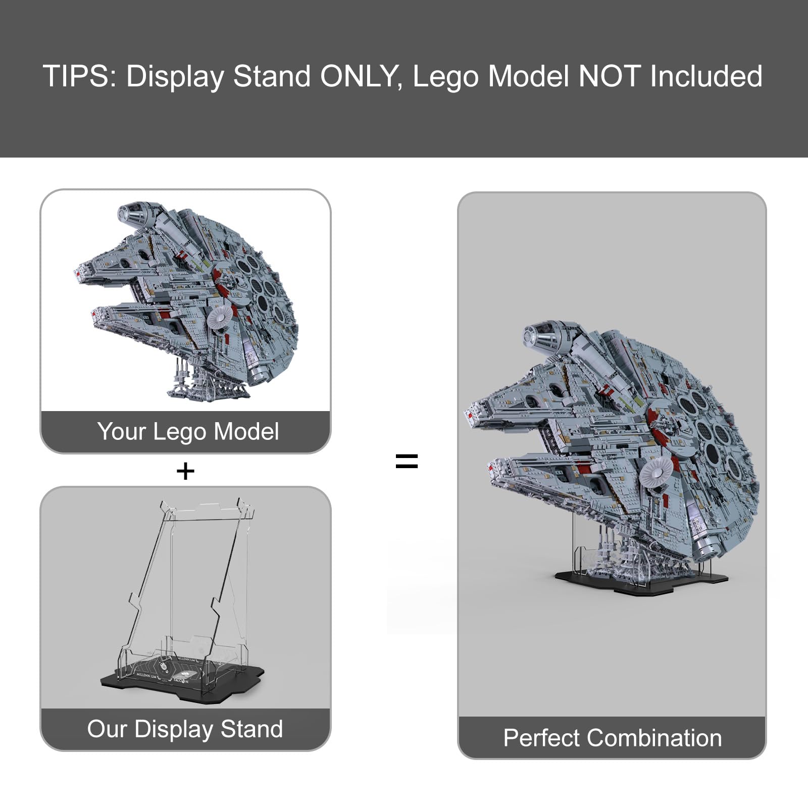 NAOCARD 5mm acrylic display stand with high clarity