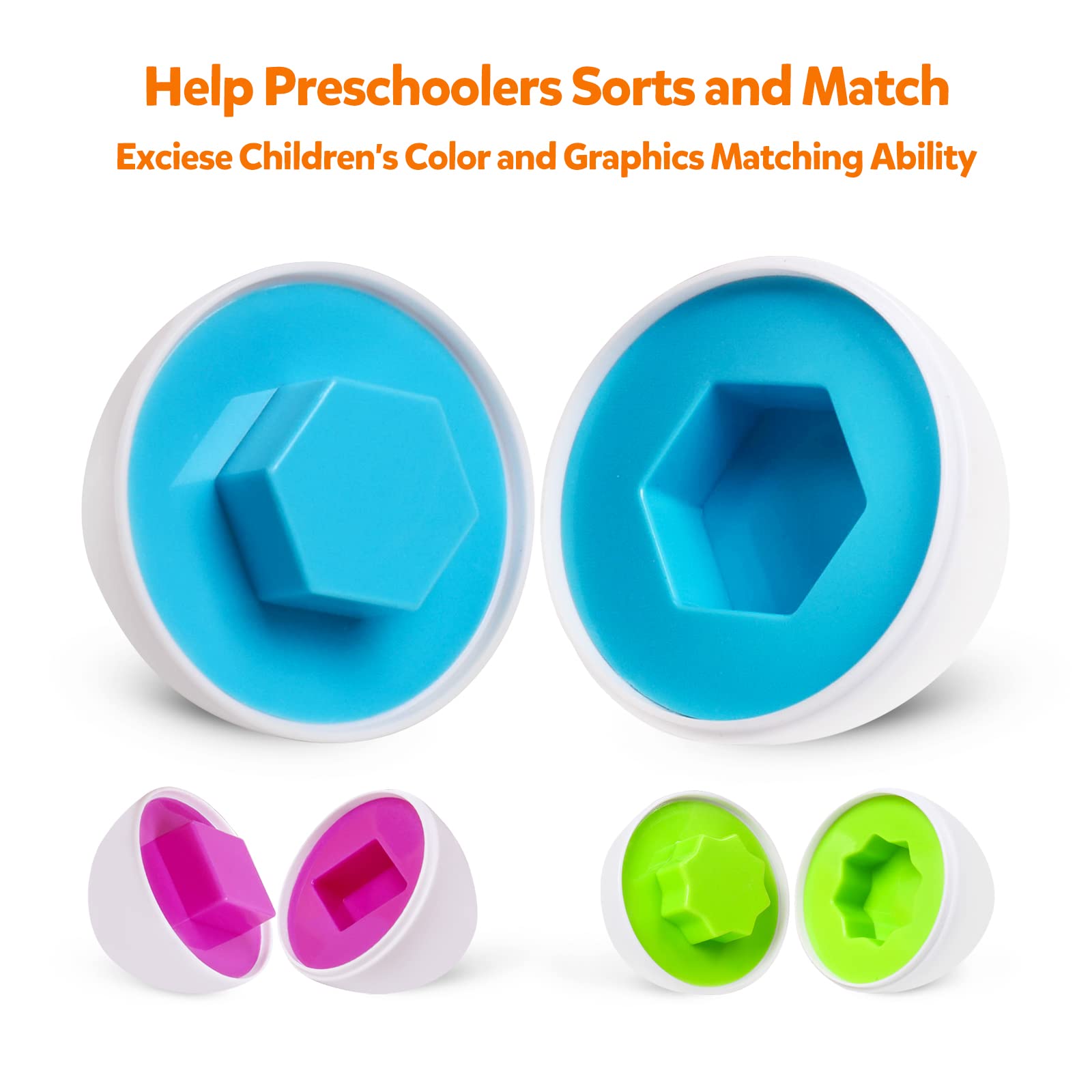 NAODONGLI toddler grasp and twist eggs to build dexterity.