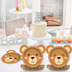 Plates sized 7-9 inches fit portions for snacks and cake slices