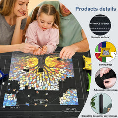 Napzy non-slip puzzle board keeps the layout steady