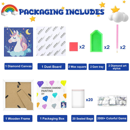 Nardoll pre-printed canvas and frame provide quick entry for beginners and easy display.