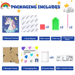 Nardoll pre-printed canvas and frame provide quick entry for beginners and easy display.