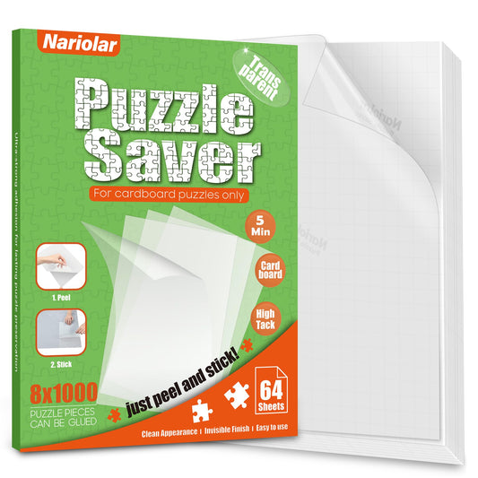 Nariolar puzzle glue sheets packaging for easy preservation