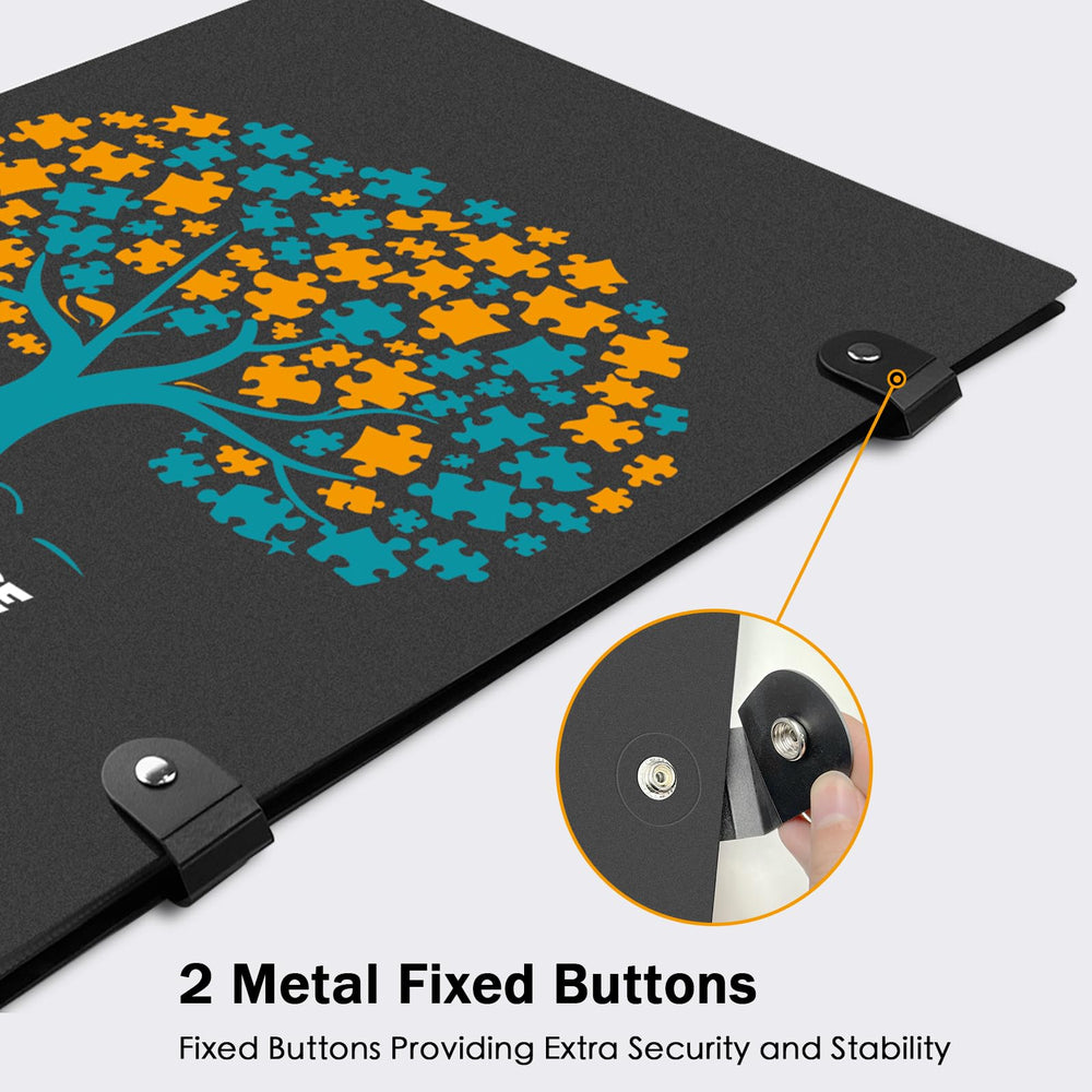 Nariolar puzzle storage folder durable cover withstand daily use.