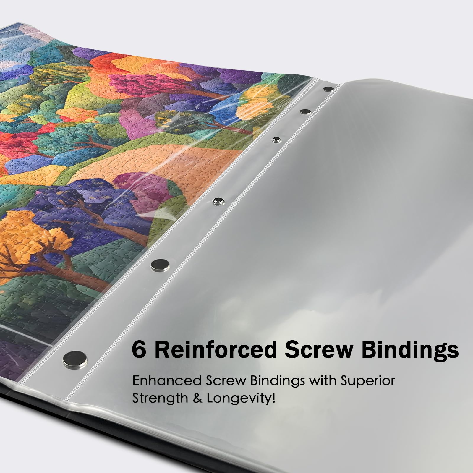 Nariolar puzzle storage folder wide handle enables easy carrying.