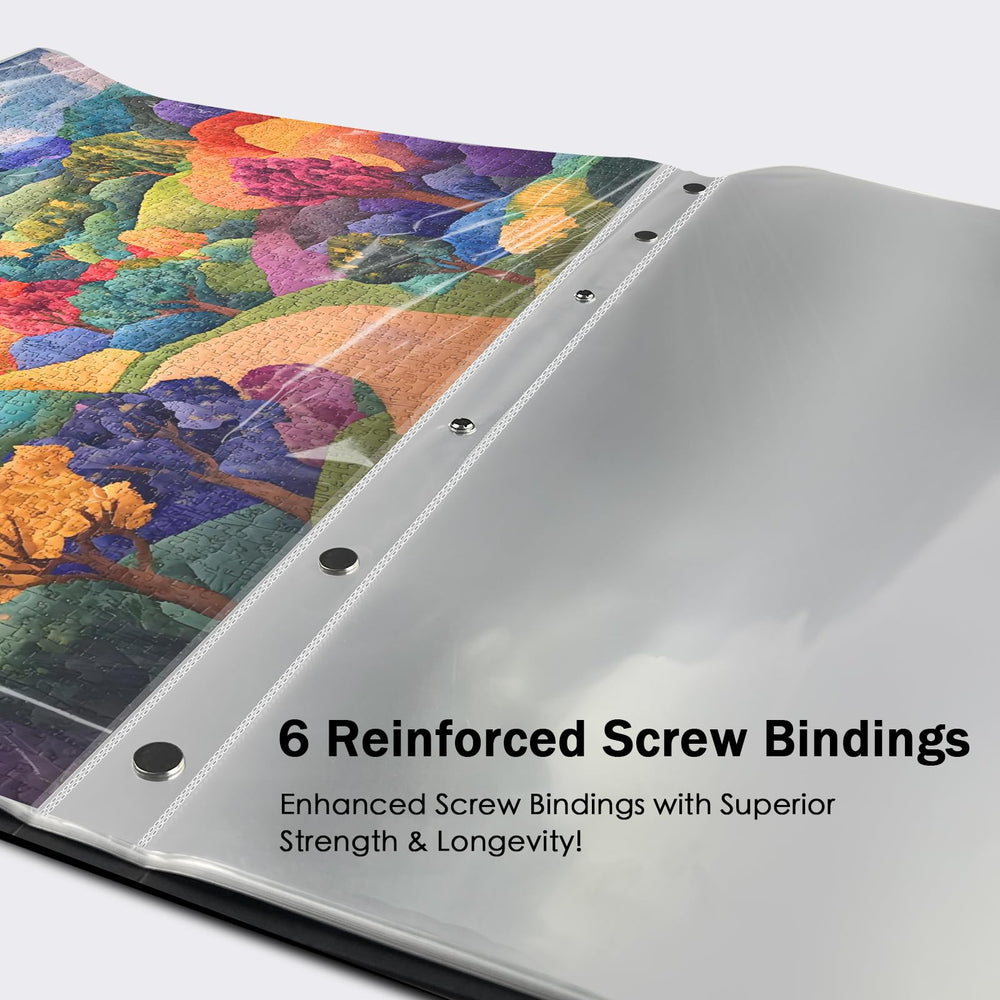 Nariolar puzzle storage folder wide handle enables easy carrying.