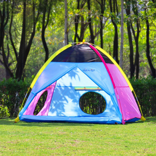 NARMAY Easy Joy Dome tent with tunnel ports supports imaginative play and easy access