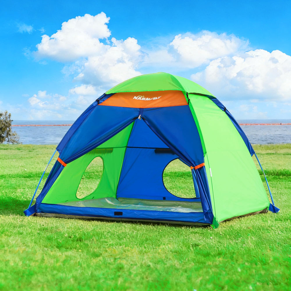 NARMAY Play Tent front door with zipper enables easy entry and exit.