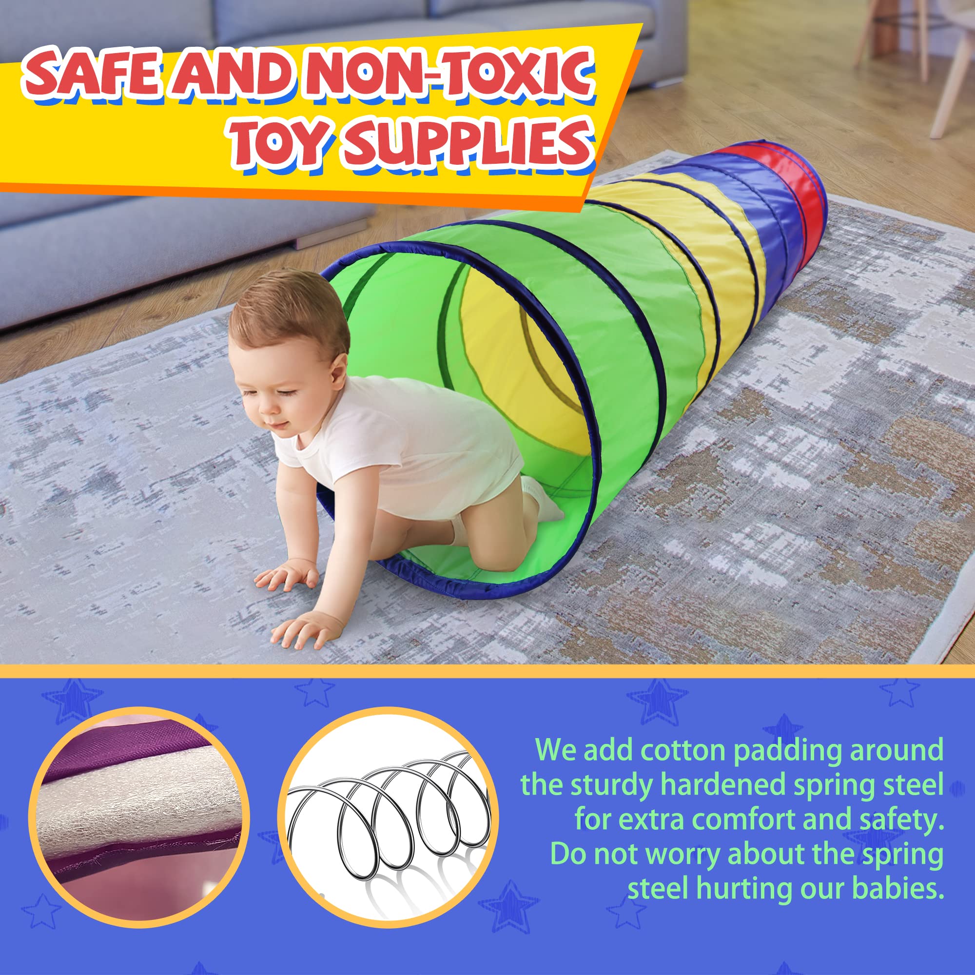 NARMAY Play Tunnel carry bag for easy travel and storage.