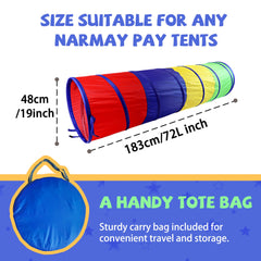 NARMAY Play Tunnel cotton padding adds extra safety and comfort.
