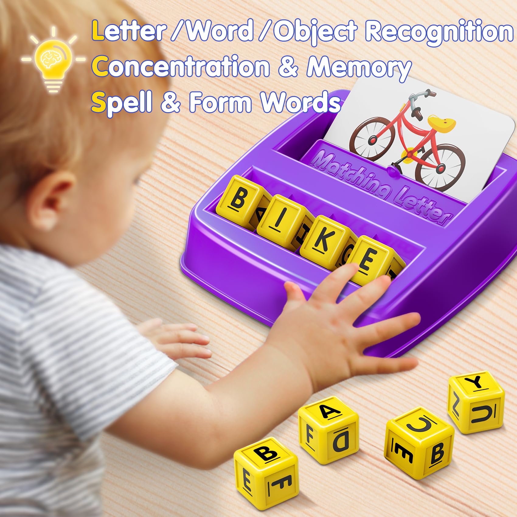 NARRIO flash cards with 60 words for early literacy practice