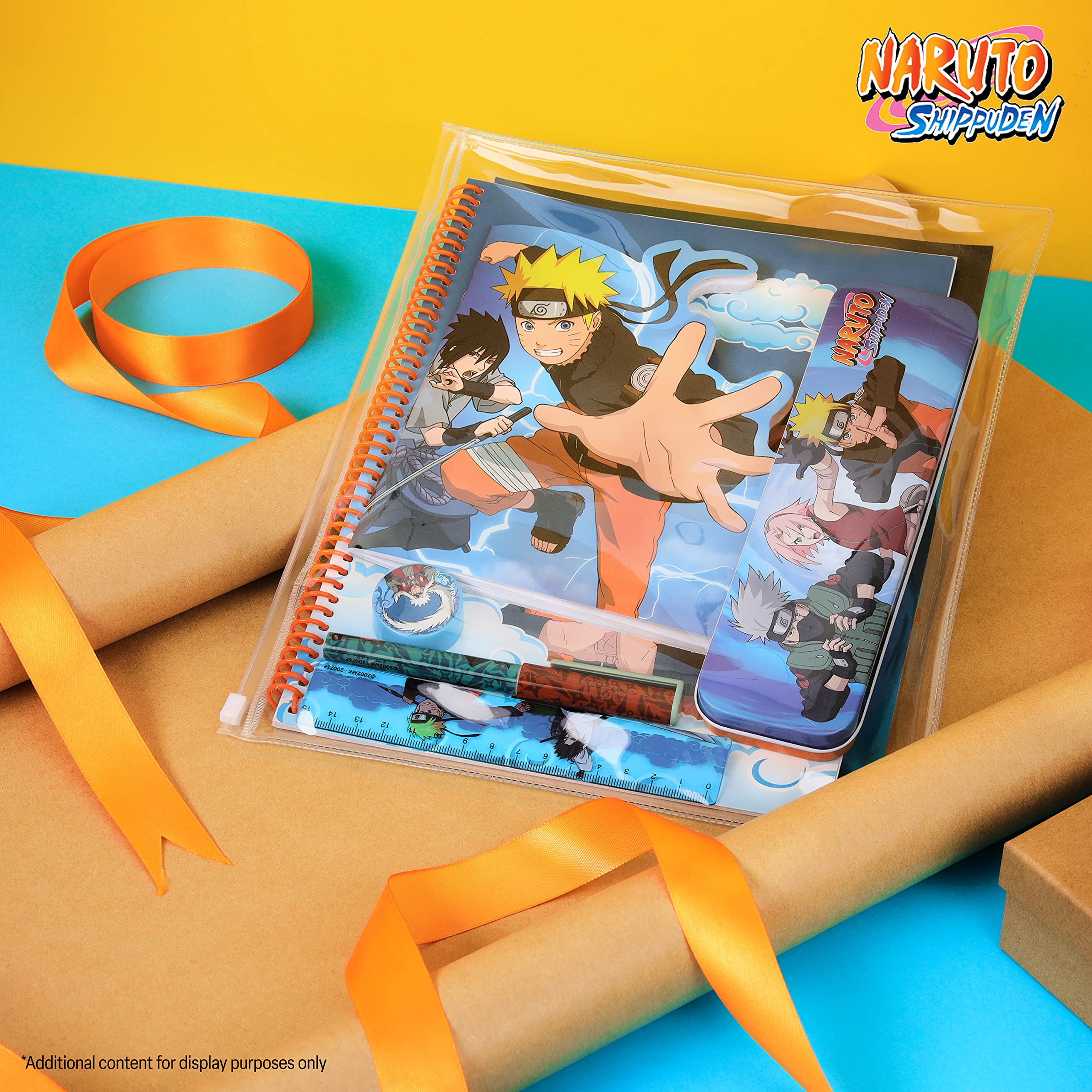 Naruto stationery set A4 notebook featuring bold artwork for note-taking.