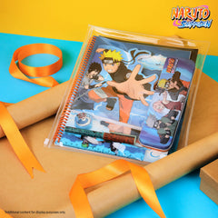 Naruto stationery set A4 notebook featuring bold artwork for note-taking.