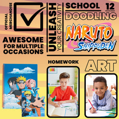 Naruto stationery set ballpoint pen for smooth writing on the go.