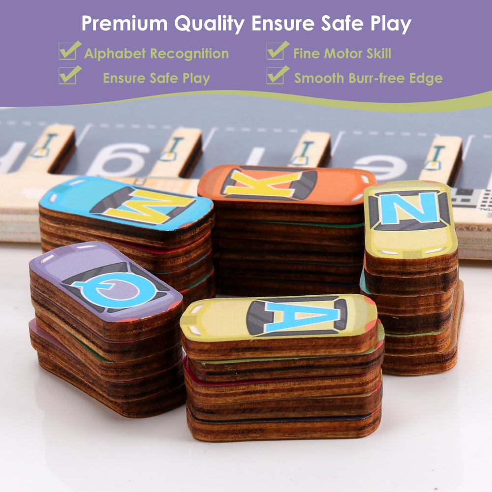 Nashrio portable wooden toy ideal for travel and quiet play