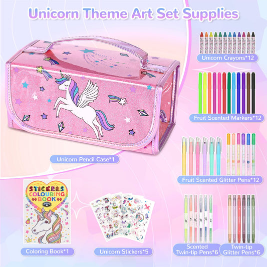nasominako fruit scented glitter pens offer bright, washable colors for kid-friendly art projects