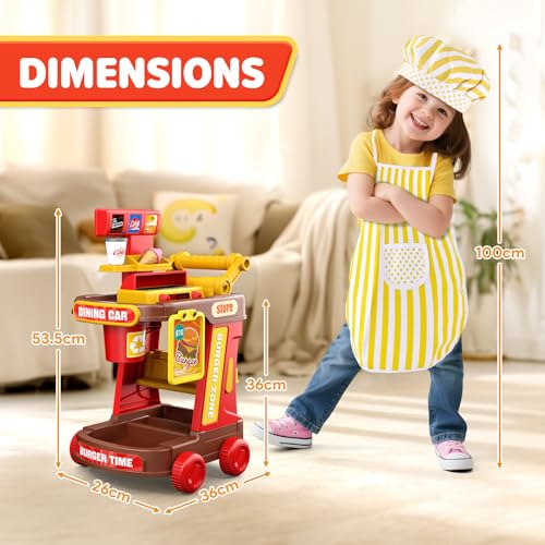 Nasominako kids kitchen grill with lights enabling realistic pretend cooking experiences