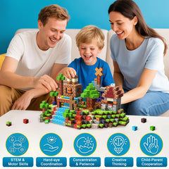 nasominako volcano-play encourages problem-solving during construction sessions.