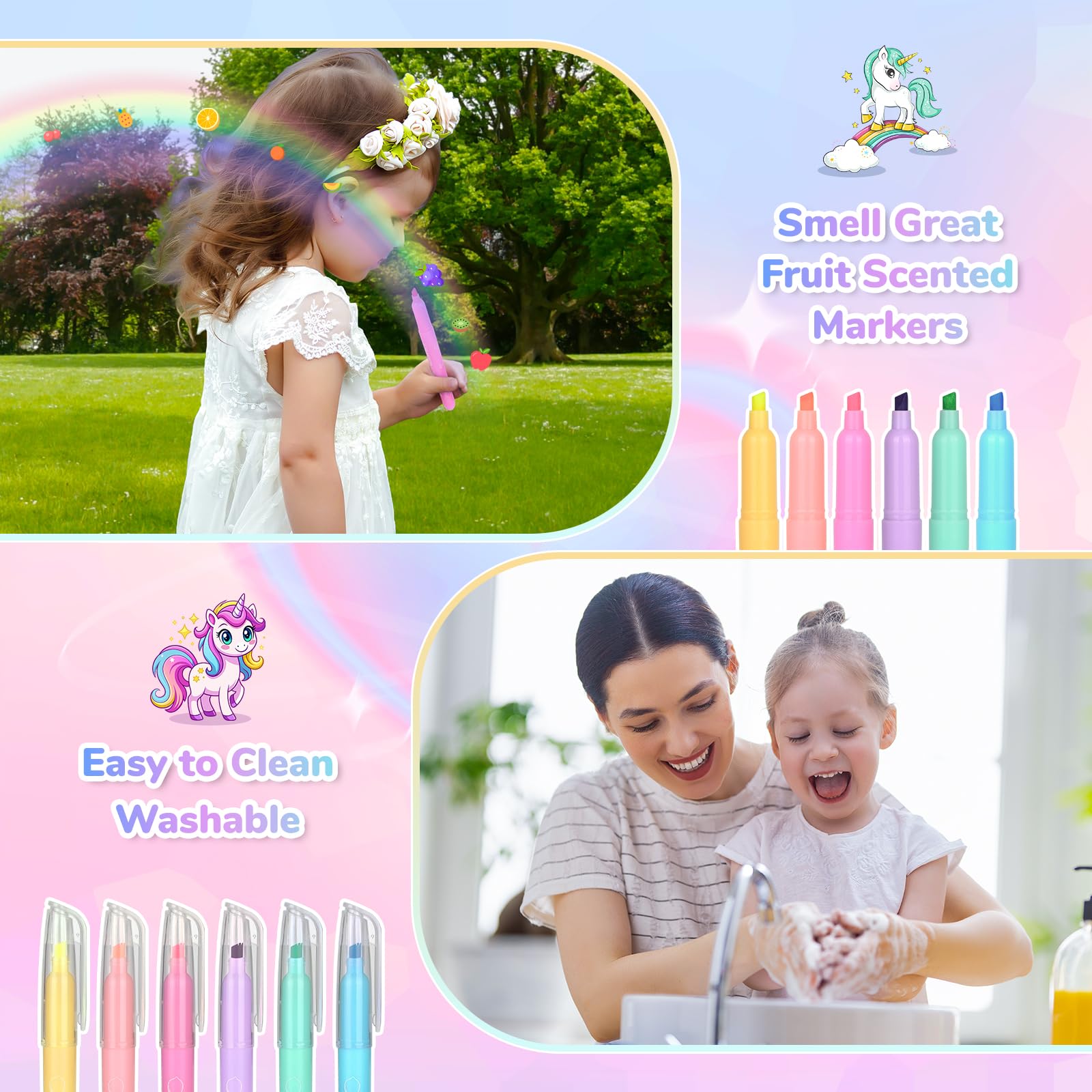 nasominako scented twin-tip pens add versatility for doodles and outlines