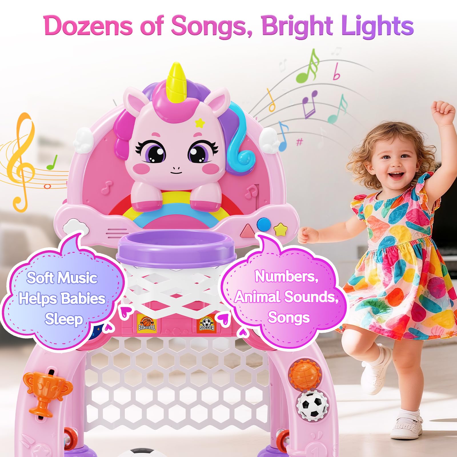 nasominako Unicorn soft-ball-basketball offers safe, beginner-friendly grip for tiny hands
