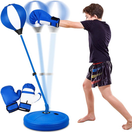 Natggz punching bag inflatable base shows a durable freestanding design for safe kid play.