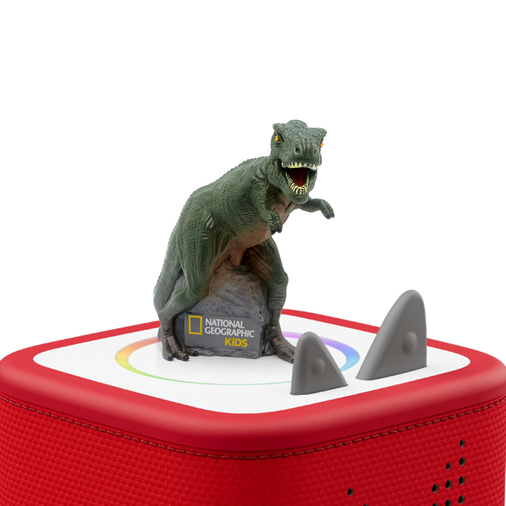 National Geographic Dinosaur Tonies packaging for durable, kid-friendly playtime.