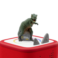 National Geographic Dinosaur Tonies packaging for durable, kid-friendly playtime.