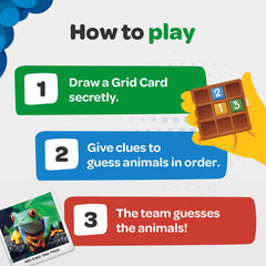 Kids and adults enjoy National Geographic Secret Clue Animals together