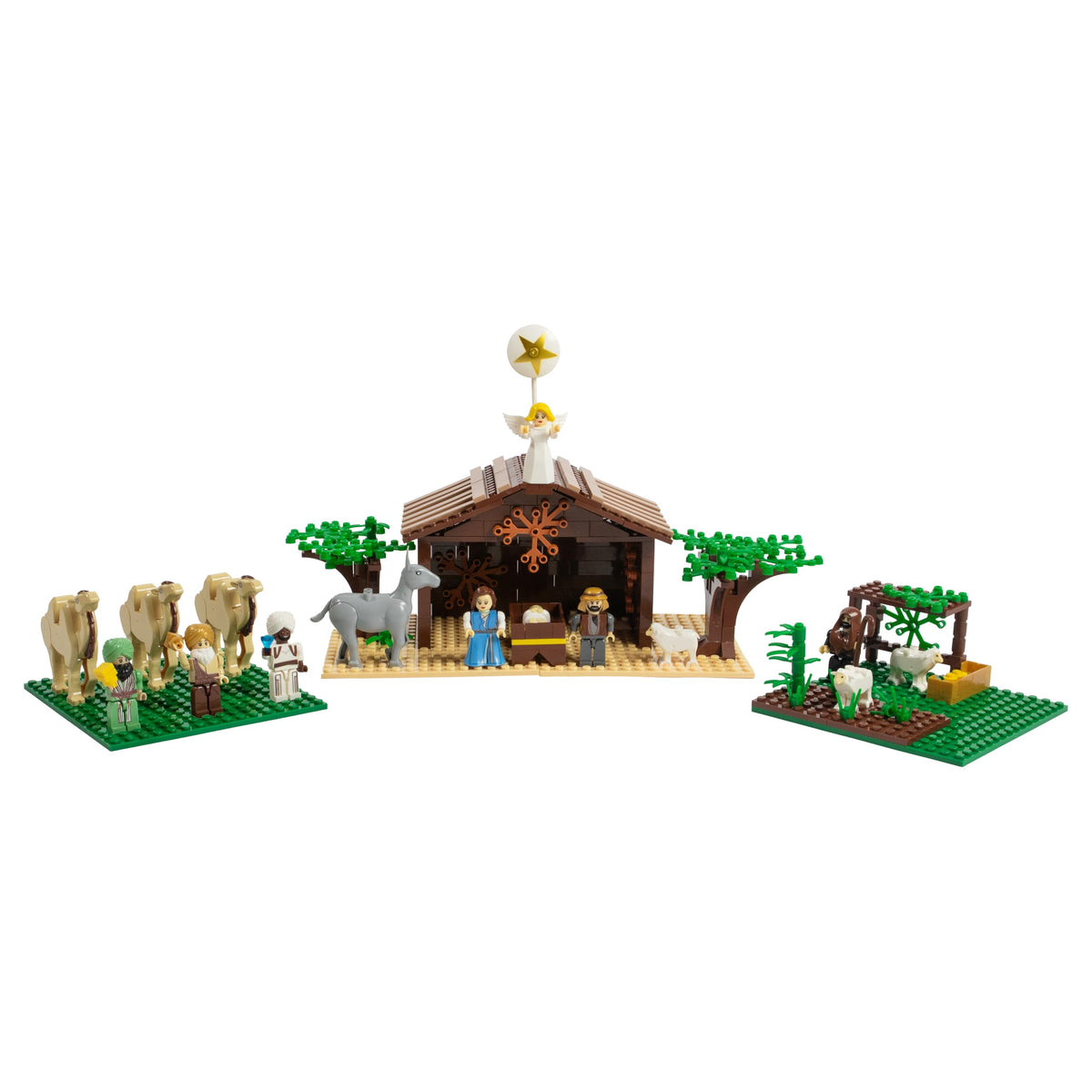 Nativity Bricks Mary and Joseph figures for an interactive Christmas scene