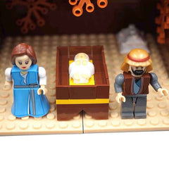 Nativity Bricks Donkey figure complements the stable setting