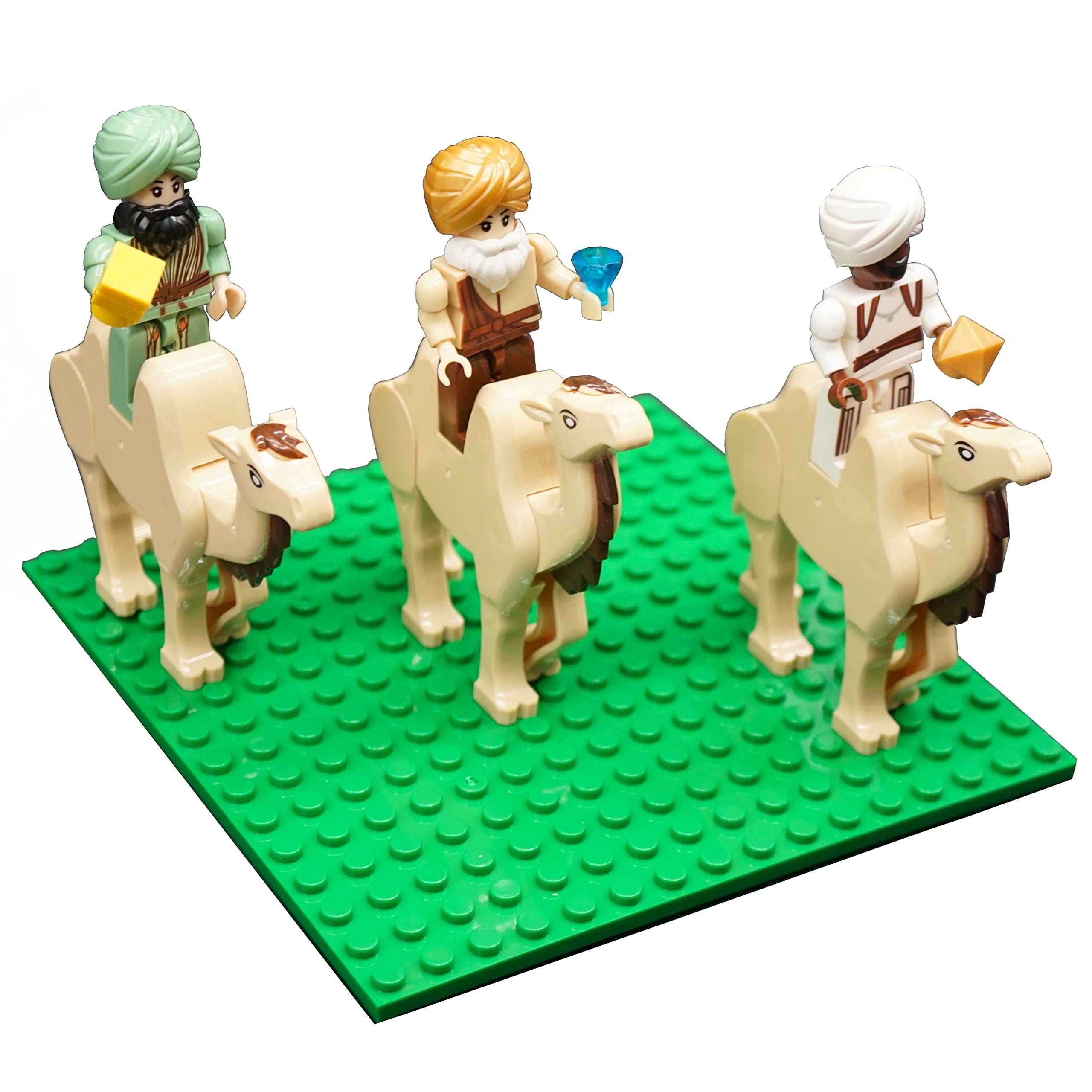 Nativity Bricks Shepherd figures bring a pastoral scene to life
